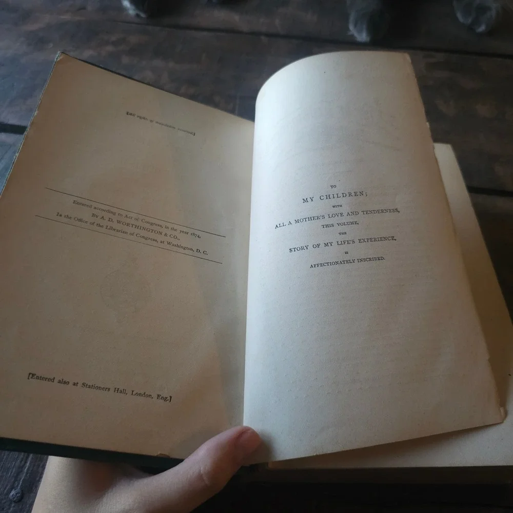 1874 Tell It All Mrs TBH Stenhouse Mormonism Harriet Beecher Stowe Antique Book